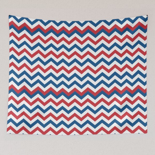 Item preview, Cheerful Zigzag Harmony: Red, White, and Blue Delight designed and sold by NeavesPhoto.