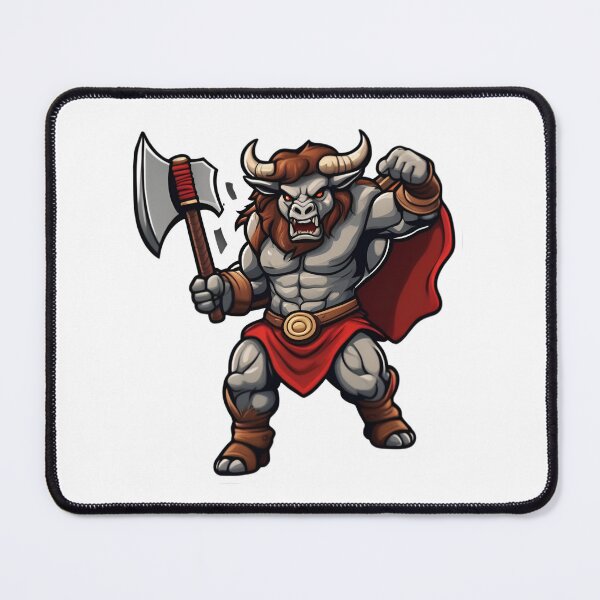 Item preview, AI Generated Sticker of Minotaur designed and sold by My Artprintz.