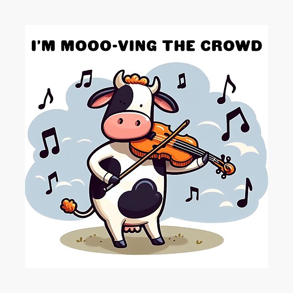 Item preview, Moooving the crowd designed and sold by Ninjacatoff.