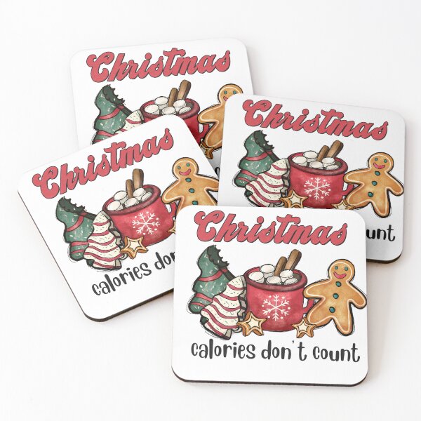 Item preview, Retro Christmas Calories Don't Count Hot Chocolate Gingerbread Man designed and sold by coopercreekco.