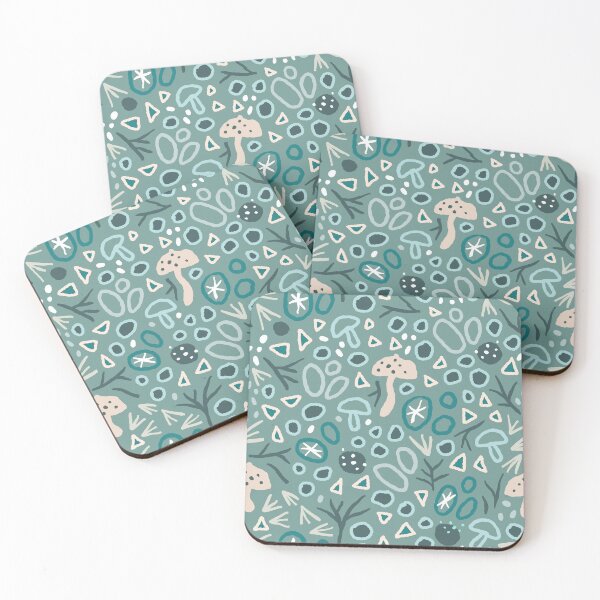 Item preview, Woodland Mushroom pattern in blue designed and sold by Miss-Belle.