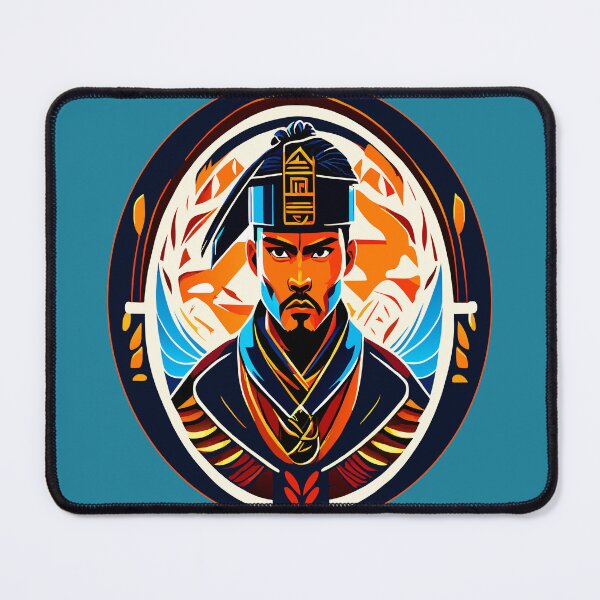 Item preview, Portrait of Asian man in traditional clothing designed and sold by AgarutanPrint.