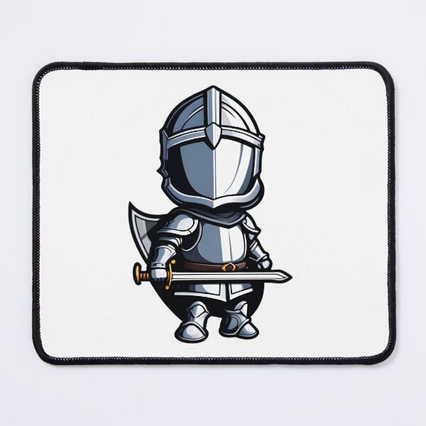 Item preview, AI Generated Sticker Mini Character Medieval Knight designed and sold by NikoVerse Studio.