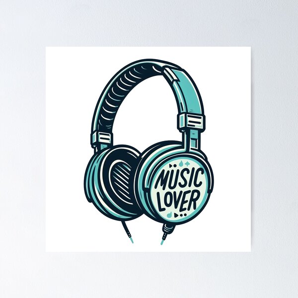 Item preview, Music lover headphones designed and sold by Ninjacatoff.