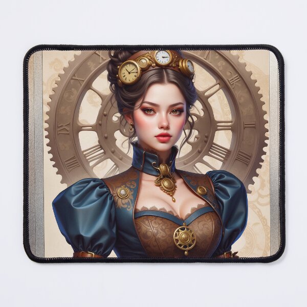 Item preview, An Exquisite Steampunk Woman Enchanting AI Concept Art Portrait by Xzendor7 designed and sold by Xzendor7 Digital Art Creations.