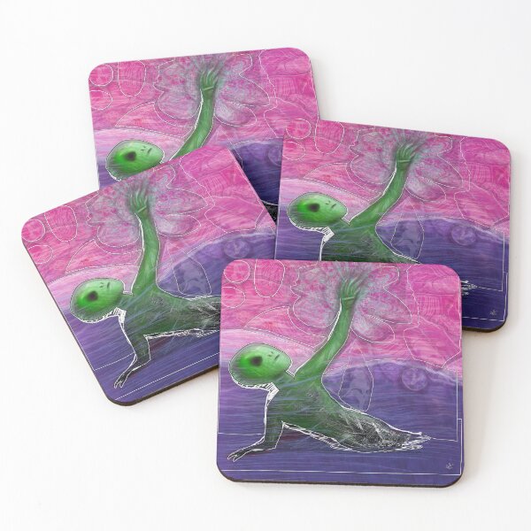 Item preview, Light Bringer Pink and Green Alien Print designed and sold by BrainDeadPhilosophy .
