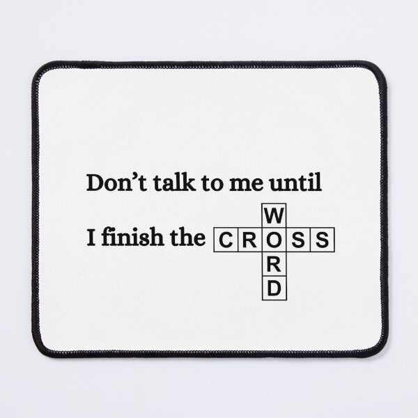 Item preview, don't talk to me until I finish the crossword designed and sold by Hannah Rosen.