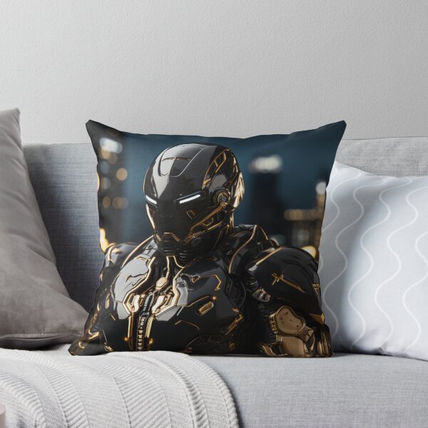 Item preview, strong dark knight digital art armor robot cyborg designed and sold by UILOVE.
