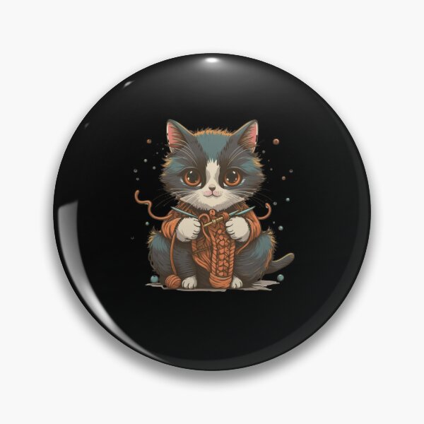 Item preview, knitting cat  designed and sold by jkrphoto.