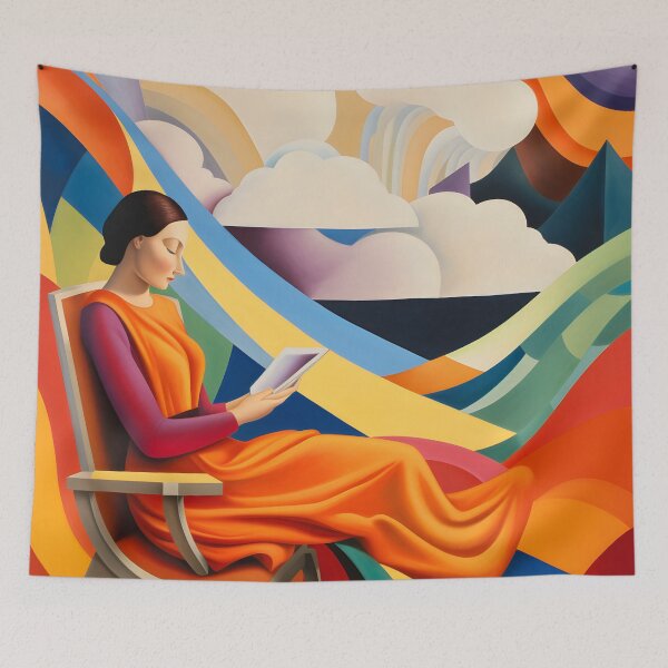 Item preview, Literary Serenity: A Woman Lost in Pages designed and sold by X4eArtist.