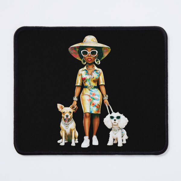 Item preview, A Ghanaian girl walking her dog designed and sold by OURBYPRODUCTS.