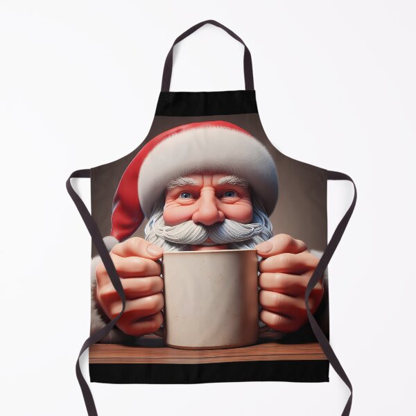 Item preview, Santa Claus warms his hands with a hot cup of coffee designed and sold by CreativeSparkzz.