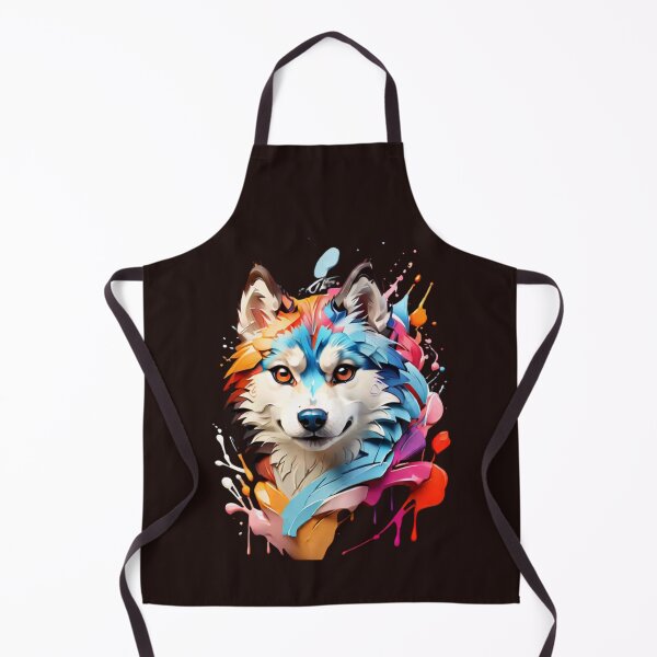 Item preview, Husky siberiano colorido designed and sold by amaria56.