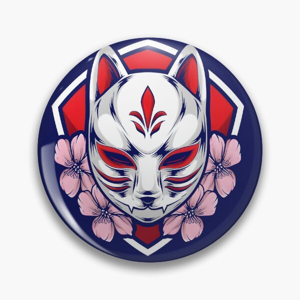 Item preview, Flower Kitsune Mask  designed and sold by MoonRag.