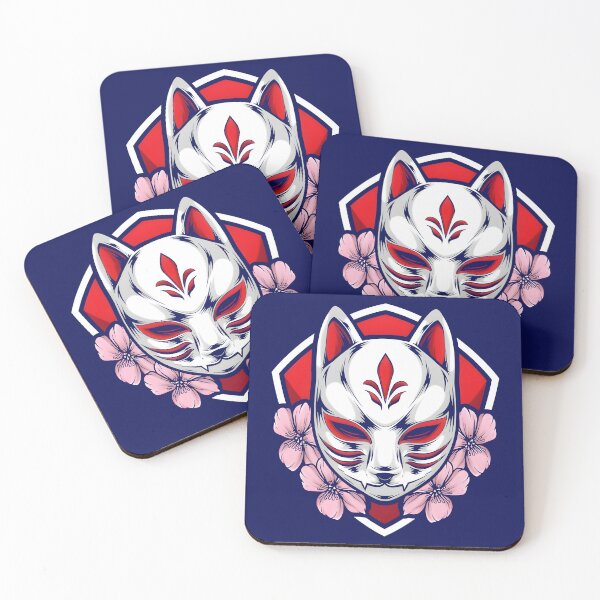 Item preview, Flower Kitsune Mask  designed and sold by MoonRag.
