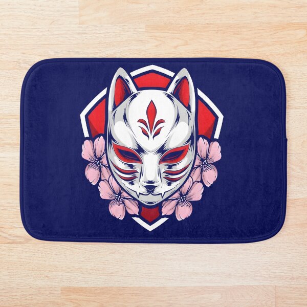 Item preview, Máscara Kitsune de flores designed and sold by MoonRag.