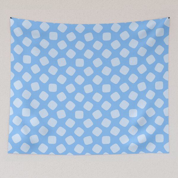 Item preview, Sky Blue Cube Bubble Dew Drop Rounded Square Airiness Clarity Morning Frost Winter Imagery Pattern designed and sold by PenguinForests.