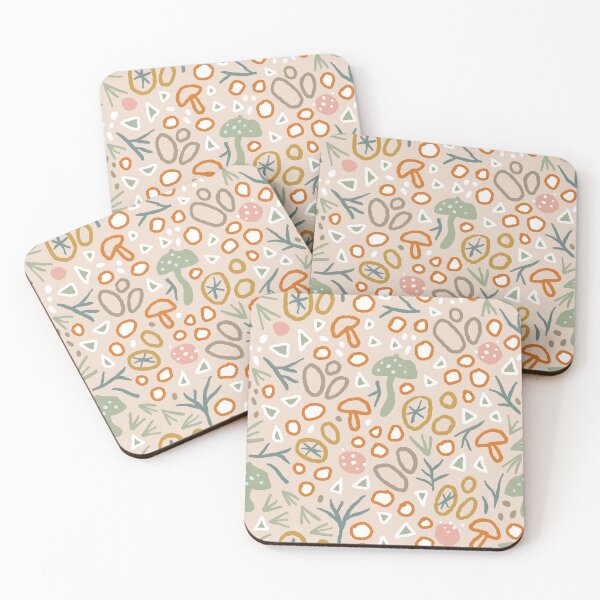 Item preview, Woodland Mushroom pattern in neutral designed and sold by Miss-Belle.