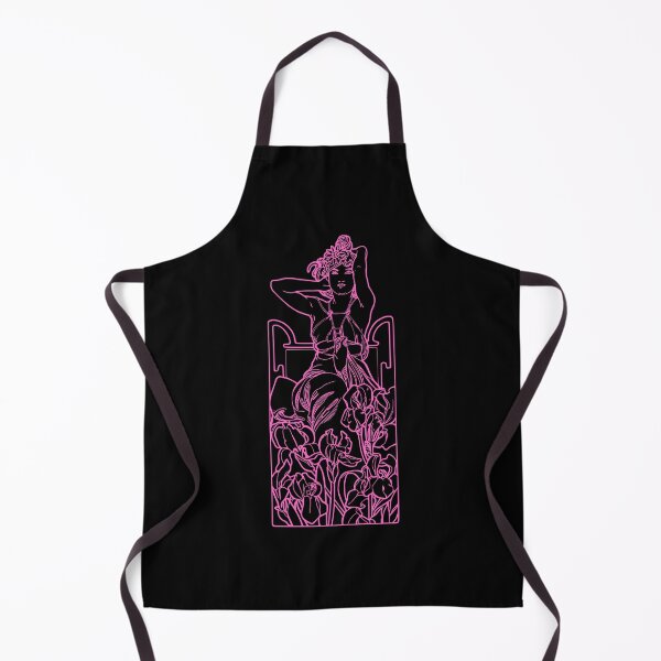 Item preview, Alphonse Mucha Amethyste Pink Neon designed and sold by lachataigne.