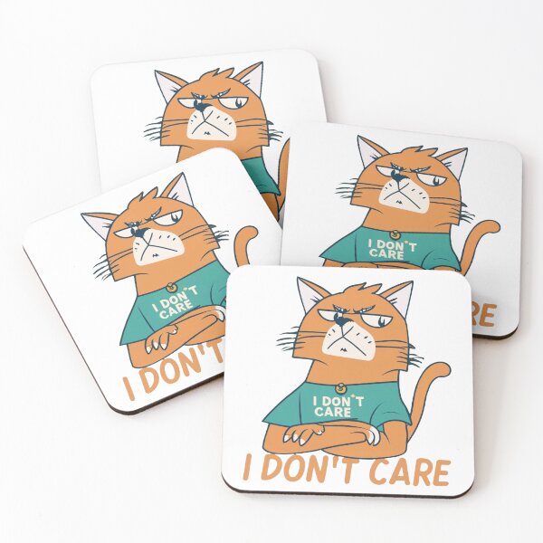 Item preview, Cat i don't care designed and sold by LuckyFamily.
