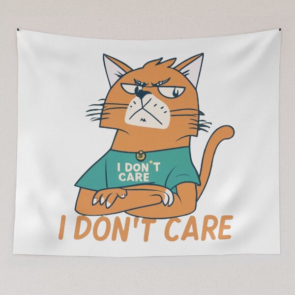 Item preview, Cat i don't care designed and sold by LuckyFamily.