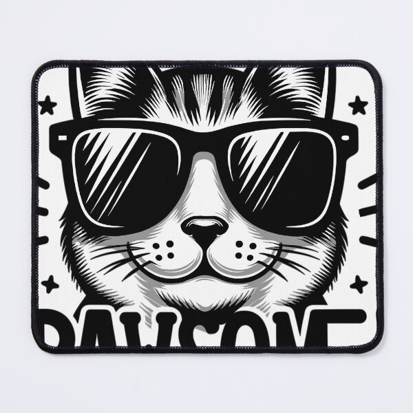 Item preview, Stay Pawtastic - Cat in Sunglasses designed and sold by LongIslandDesgn.