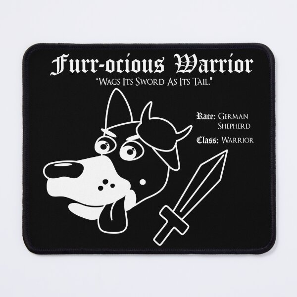 Item preview, RPG Dog Class - Warrior (Furr-ocious Warrior) designed and sold by Maewps.