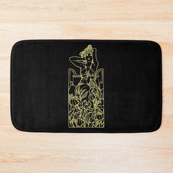 Item preview, Alphonse Mucha Amethyste Yellow Neon designed and sold by Heraldry design.