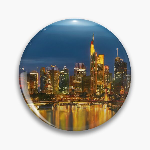 Item preview, Painting of the Skyline of Frankfurt, Germany designed and sold by Delemore Art.