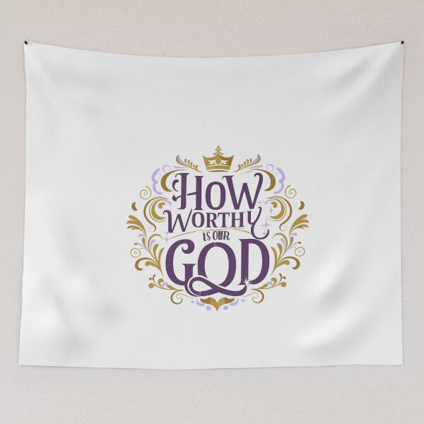 Item preview, How Worthy Is Our God 14 designed and sold by HahaHandlesHub.