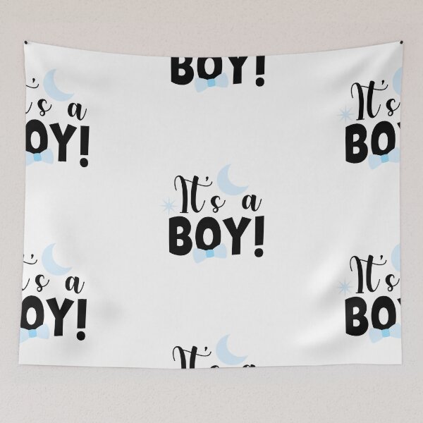 Item preview, Baby shower gender reveal baby boy its a boy designed and sold by CreativaNook.