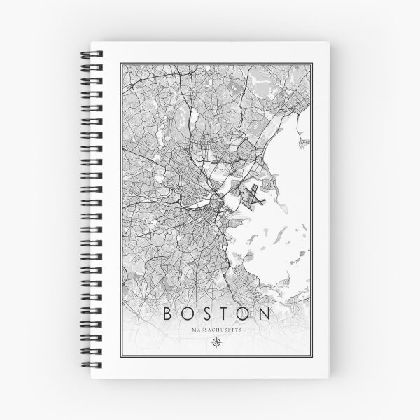 Item preview, Boston Street Map designed and sold by feether-store.