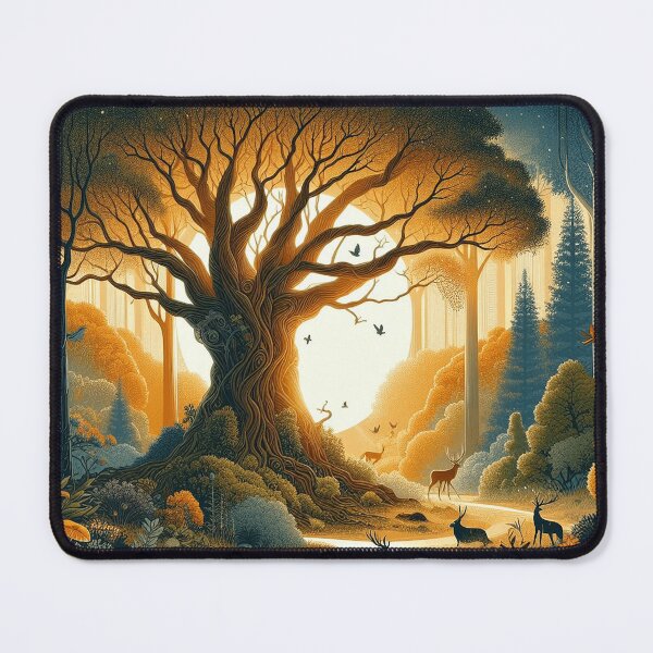 Item preview, Enchanting Sunset Forest designed and sold by TextileTrove.