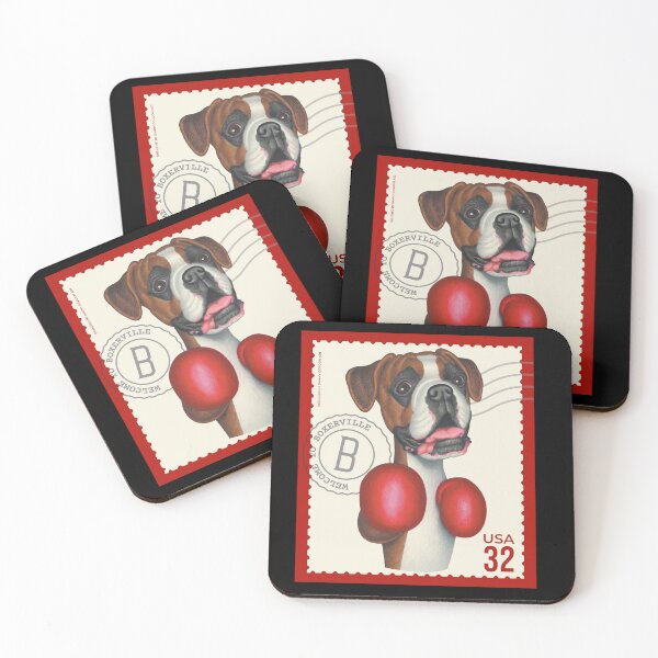 Item preview, Cute Funny Boxer Stamp Design designed and sold by Danny Gordon.