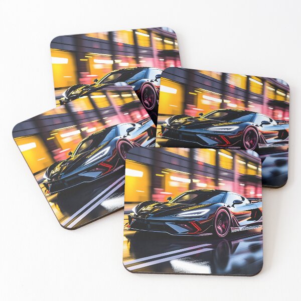 Item preview, Speeding Black Sports Car designed and sold by Design-Illusi0n.