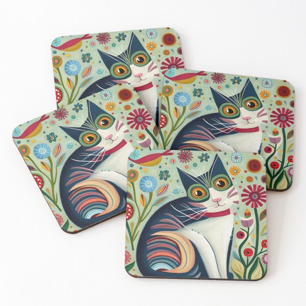 Item preview, Colorful Garden Cat designed and sold by Reclining Buddha Cat.