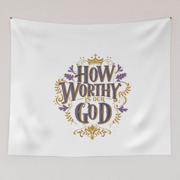 Item preview, How Worthy is Our God 16 designed and sold by HahaHandlesHub.