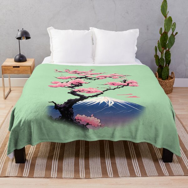 Item preview, Spring Blooms: Lone Cherry Blossom Tree and Mount Fuji. designed and sold by leyfinder.