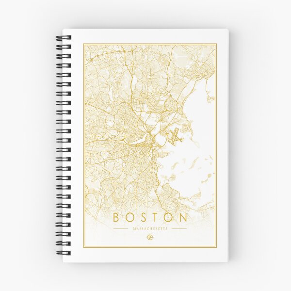 Item preview, Boston City Map designed and sold by feether-store.