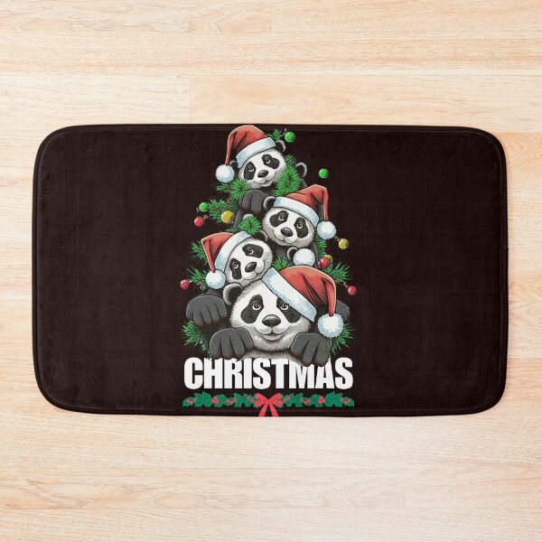Item preview, Merry Christmas panda is a festive greeting that expresses the joy, warmth and kindness associated with the holiday season designed and sold by Studio-wzory.