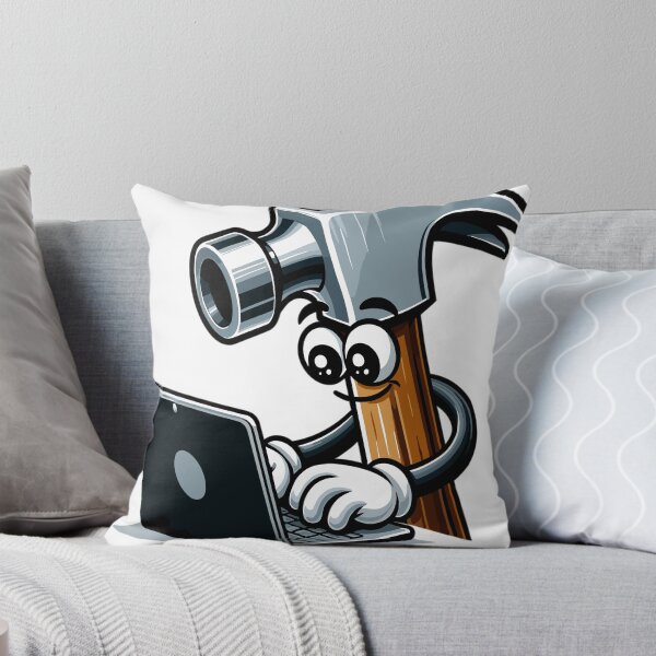 Item preview, Hammer on laptop comic designed and sold by LongIslandDesgn.