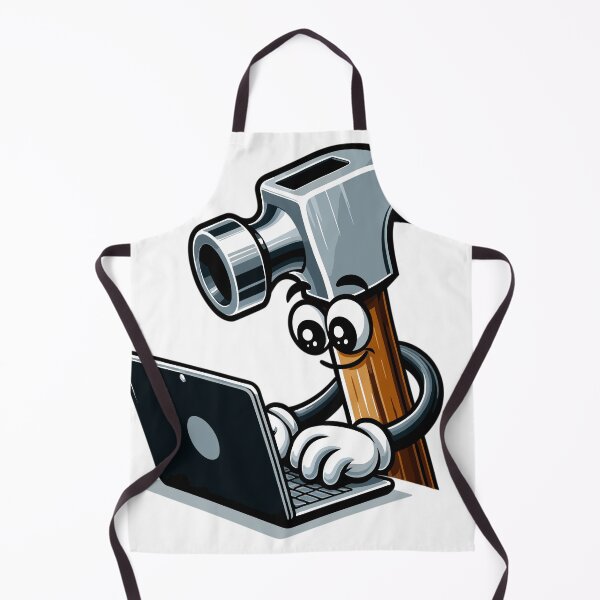Item preview, Hammer on laptop comic designed and sold by LongIslandDesgn.