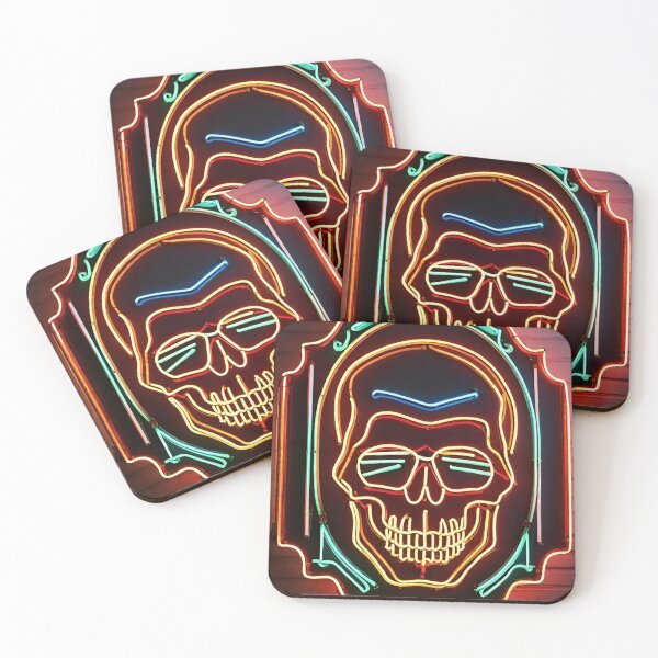 Item preview, Neon skull designed and sold by MatrixTattoo.