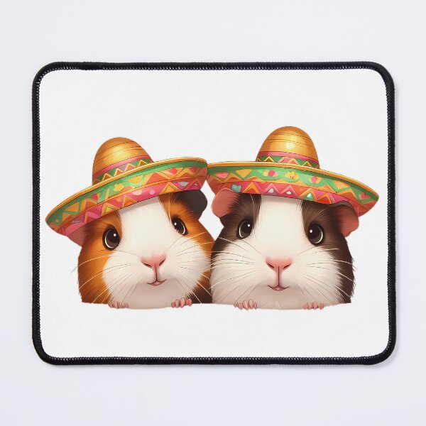 Item preview, Two cute guinea pigs with sombrero designed and sold by CreativeSparkzz.