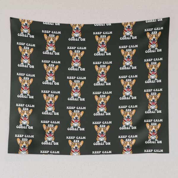 Item preview, Corgi Funny Saying, Keep Calm and Corgi On Cute Dog designed and sold by tamdevo1.