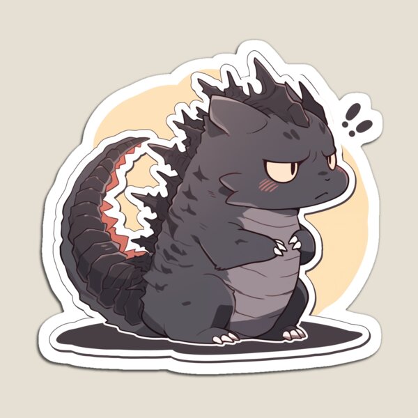 Artikelvorschau, A Fierce Yet Adorable Godzilla Cat entworfen und verkauft von MochiMochiMagic.