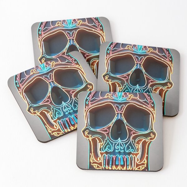 Item preview, Neon Skull designed and sold by MatrixTattoo.