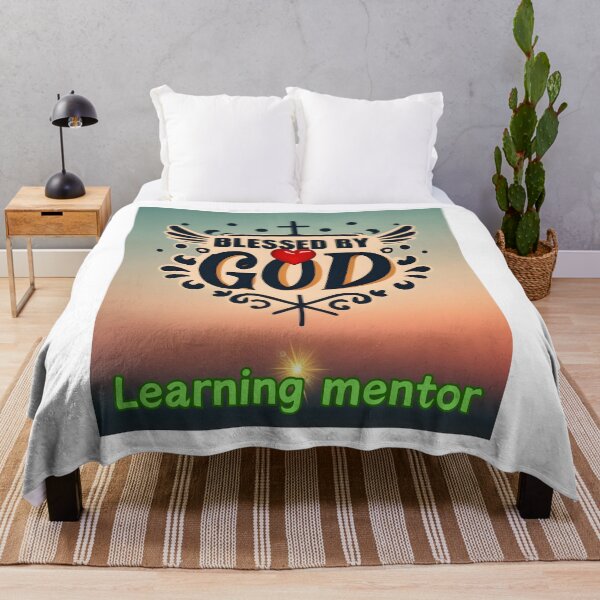 Item preview, BLESSED BY GOD LEARNING MENTOR designed and sold by carlos crane.