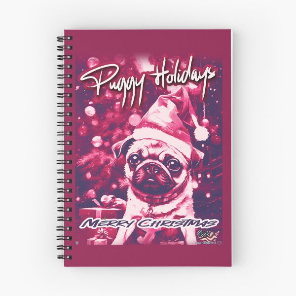 Item preview, Pug HAPPY HOLIDAYS 97 MERRY CHRISTMAS PUGGY HOLIDAYS designed and sold by RedBluffTraders.