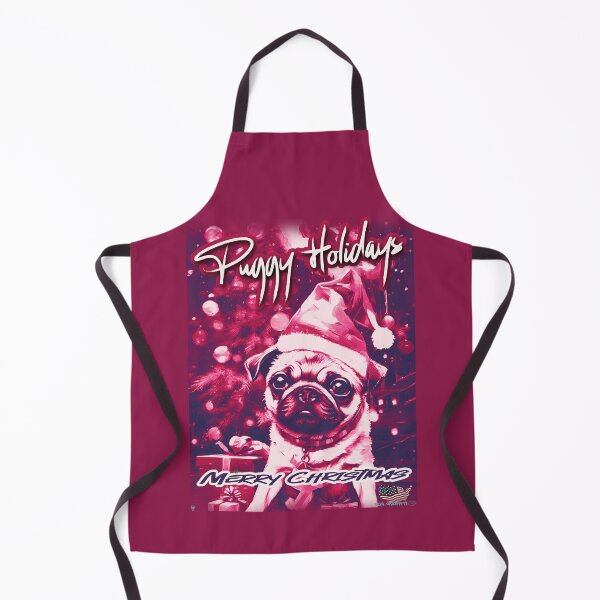 Item preview, Pug HAPPY HOLIDAYS 97 MERRY CHRISTMAS PUGGY HOLIDAYS designed and sold by RedBluffTraders.